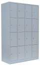 Mobile Preview: Schließfachschrank aus Stahlblech mit 16 Türen : H 1800 x B 1170 x T 500 mm